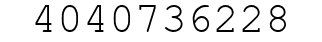 Number 4040736228.