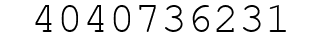 Number 4040736231.