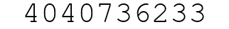 Number 4040736233.