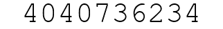 Number 4040736234.
