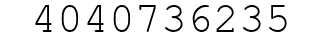 Number 4040736235.