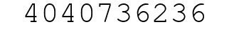 Number 4040736236.