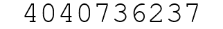 Number 4040736237.
