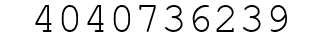 Number 4040736239.
