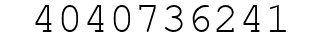 Number 4040736241.