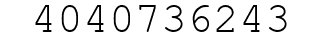 Number 4040736243.