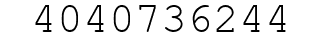 Number 4040736244.