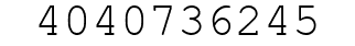 Number 4040736245.