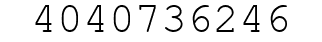 Number 4040736246.