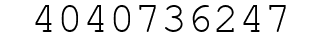 Number 4040736247.