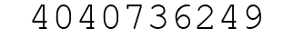 Number 4040736249.