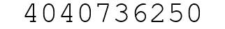 Number 4040736250.