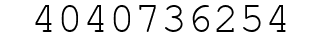 Number 4040736254.