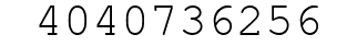 Number 4040736256.