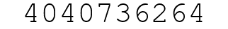 Number 4040736264.