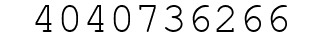 Number 4040736266.