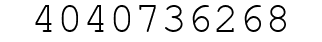 Number 4040736268.