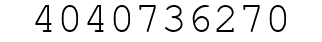 Number 4040736270.