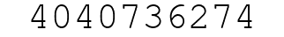 Number 4040736274.