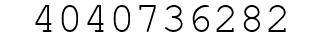 Number 4040736282.