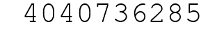 Number 4040736285.