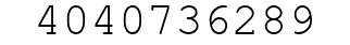 Number 4040736289.