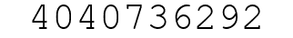Number 4040736292.