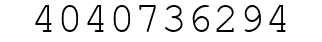 Number 4040736294.
