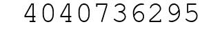 Number 4040736295.
