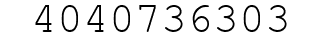 Number 4040736303.
