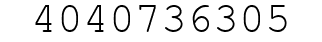 Number 4040736305.