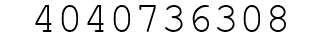 Number 4040736308.