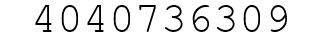 Number 4040736309.