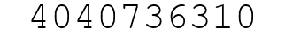 Number 4040736310.