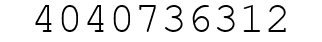 Number 4040736312.