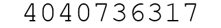 Number 4040736317.