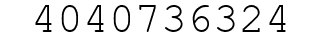 Number 4040736324.