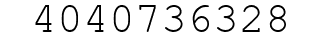 Number 4040736328.