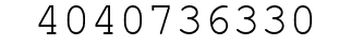 Number 4040736330.
