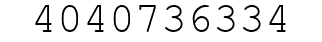 Number 4040736334.