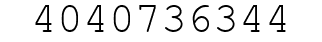 Number 4040736344.