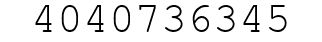 Number 4040736345.