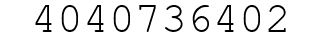 Number 4040736402.