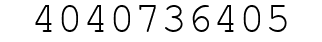 Number 4040736405.