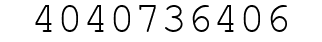 Number 4040736406.