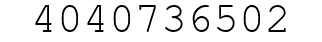 Number 4040736502.