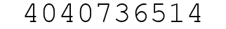 Number 4040736514.