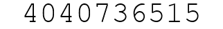 Number 4040736515.
