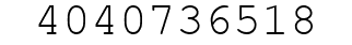 Number 4040736518.