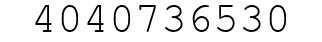 Number 4040736530.